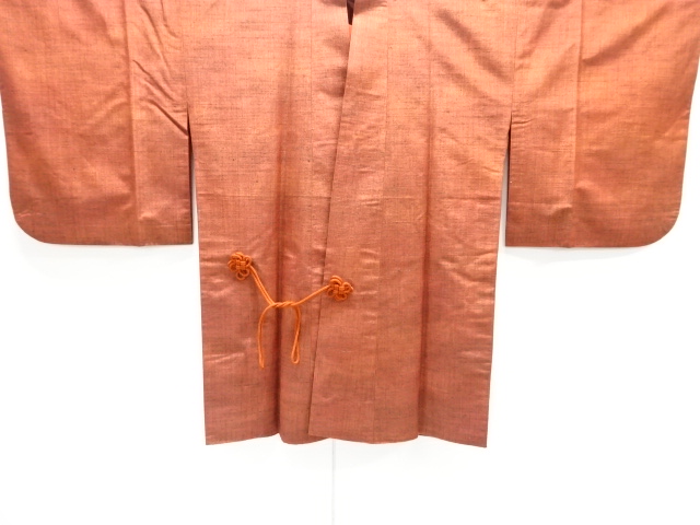 JAPANESE KIMONO / DOCHUGI / SILK / HAND WOVEN TSUMUGI / MIST